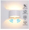 Audor Wandleuchte Bewegungsmelder Innen 7W Warmweiß, LED Wandlampe Innen Up and Down Aluminium Innenleuchte, Nachtlicht Sensor für/Flur/Treppenhaus/Garage/Wohnzimmer