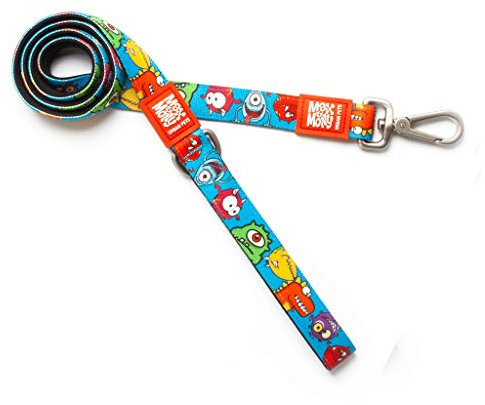 Max & Molly 4894512019980 Kurze Leinen L | Hochwertig und Bunt | Einzigartiges Design | Komfortabel und Elegant, L, Little Monsters