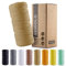 BEIGOLD® Premium Makramee Garn 3mm x 100m - Makramee Honig Gelb - Baumwollgarn Mischgarn zum Knüpfen von Macrame - Rope Garn - Makramee-Garn aus Baumwolle für Kunst DIY Handwerk