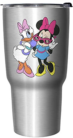 Disney JUST Girls 27 oz Stainless Steel Insulated Travel Mug, 27 Ounce, Multicolored