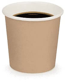ADISERVE-Lot de 2000 gobelets café 10/12 cl en carton brun- Gobelets 100% recyclables