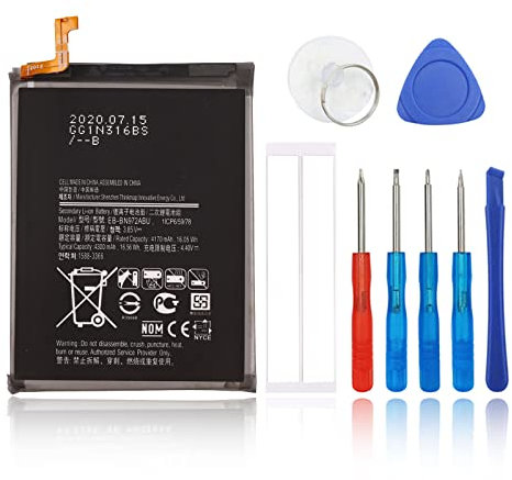 SwarKing Batteria di ricambio compatibile con Samsung Galaxy Note 10 Plus (N975F), Galaxy Note 10 Plus 5G (N976B) EB-BN972ABU con strumenti