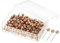 PATIKIL Push Pins, 200 Pack Round Head Map Tacks Thumb Steel Point for World Maps Cork Boards, Rose Gold