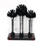 MEETOZ Water Bottle Cleaning Brush Glass Cup Washer with Suction Base 3 Head Bristle Brush for Beer Cup, Long Leg Cup, Red Wine Glass & More Bar Kitchen Sink Home Tools