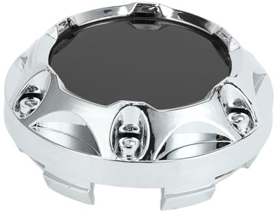 VekAuto 1 Pc Cache-Moyeu De Roue Cache-Moyeu De Jante Od : 68Mm/2,68 Universel En Plastique Ton Argent Pour Audi Pour Mercedes Benz Avec Autocollant Noir