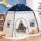 Kinderzelt für Drinnen, Kinderzelt Spielzelt, Prinzessin Schloss Kinderspielzelt, 130 * 100 * 130cm, GroßEs Spielzelt Kinderhaus für Kinder, MäDchen Spielhaus Indoor (130cm,Weiß)