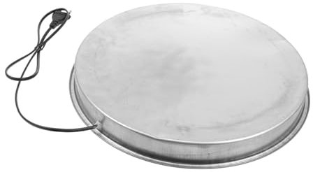 FONDOTIN Geflügeltränke Heizsockel Beheizt Für Geflügeltränke Wasserheizung Frostschutz Bei Thermostatisch Regelmäßiger Betrieb Mit Sicherheitsschalter Überlaufschutz Für Maximale Und Nutzu