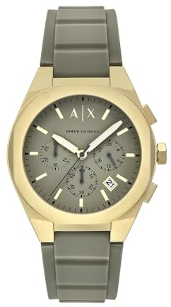 Armani Exchange Men's 42MM Gold-Tone Stainless Steel Watch, AX4197