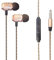 AMPLE® EARPHONES, ONEPLUS 3, Oneplus 3T, Oneplus 6, Oneplus 5, Oneplus 5T, Oneplus X Wired Bass Stereo In-ear Headphone Earphone Headset Earbuds with Remote and Mic Microphone with 3.5mm Jack (GOLD)
