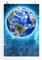 Eau Zone Home Bild - Fotocollage der strahlenden Erde im Weltall- Poster Fotodruck in höchster Qualität