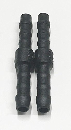 2 x 4mm Plastic Hose Pipe Tube Straight Connector Joiner Connect Silicone Pvc