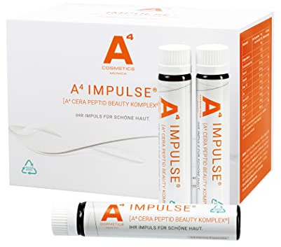 A4 IMPULSE Kollagen-Trinkampullen - Anti-Aging Beauty-Drink mit Ceramiden + Vitaminen (1 x 28 Stk.)