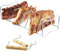 bremermann Spare Ribs- Och Bratenhalter, 2-in-1, aus Edelstahl mit Tragegriffen, Rippchenhalter