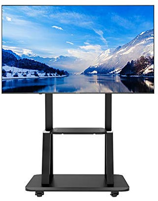 GGZONE Universal Tabletop TV Stand, For Most 32 - 75 TV Pedestal Tempered Glass Base, With Bracket Mount Max 88Lbs Max beautiful scenery