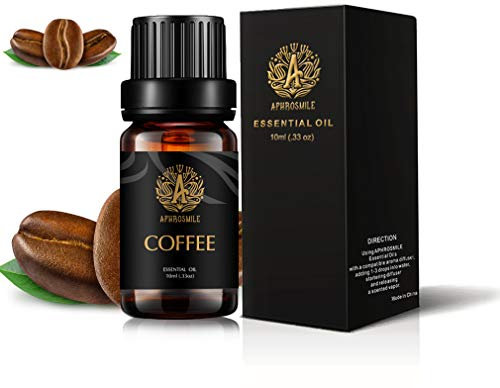 Aromatherapie Kaffee ätherisches Öl für Diffusor, 10ml 100% reiner Kaffee ätherisches Öl für zu Hause, Massage, Therapeutische Grade Kaffee ätherisches Öl für Haut & Haarpflege, Luftbefeuchter