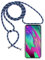FMPCUON Case Handykette Kompatibel mit Samsung Galaxy A70, Handyhülle Hülle Schutzcase Schutzhülle Necklace Kette - Transparent Silikon Hülle mit Kordel zum Umhängen + Panzerglas Schutzfolie