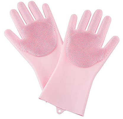 MZY1188 1 Paire de Gants de Vaisselle en Silicone - Gants de Nettoyage Magiques réutilisables, Gants de ménage en Caoutchouc pour Cuisine/Voiture/Salle de Bain