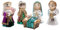 Glas Krippe 5-teiliges Set, freistehende Weihnachtsdekoration, Tischdekoration, 12,7 cm