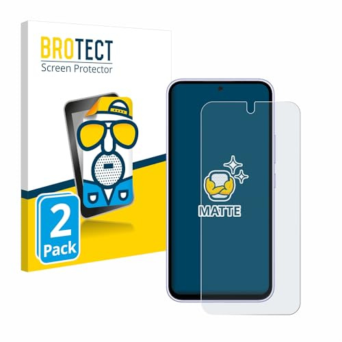 BROTECT Schutzfolie für Samsung Galaxy A54 5G | 2 Stück Entspiegelnder Displayschutz Made in Germany Matte Displayschutz-Folie Anti-Reflex Anti-Fingerprint Einfache Montage