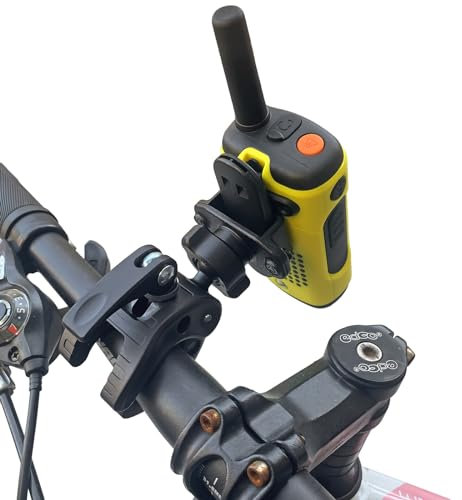 HYSHIKRA Motorcycle Walkie-Talkie Mount, Bike Bicycle Radio Holder Hanger for Baofeng UV5R Motorola Talkabout Kenwood Yaesu Midland CB Handheld Radio