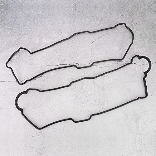Ventildeckeldichtung, Zündkerzen-Dichtungs-Unterlegscheiben-Set fürCamry 19921993, Hohe Genauigkeit, Gute Dichtleistung, Hergestellt aus Hochwertigem Metall + Gummimaterial,
