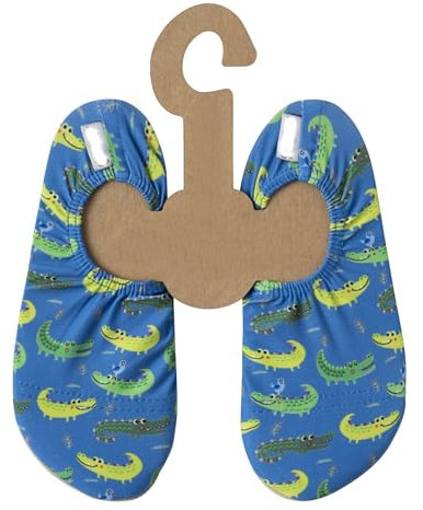 Kinder Strandschuhe Anti Rutsch Sport Schwimmschuhe Badeschuhe Urlaub Unisex Sonnenschutzfaktor 50+ Alligator, Gr. 21-23