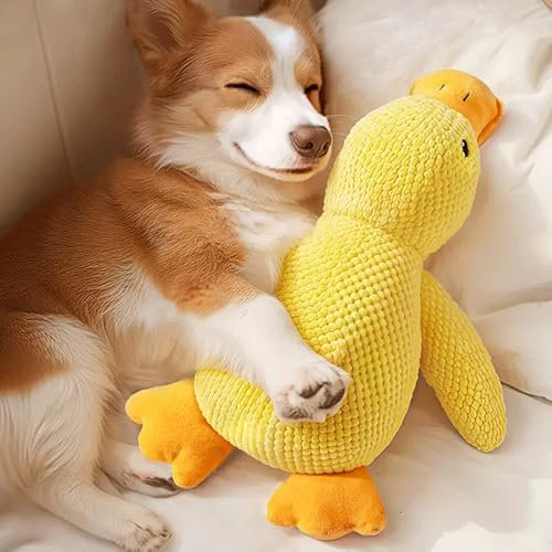 Plush Dog Toy for Large Dogs, Duck Squeaky Dog Toys, Soft Puppy Toy for Small Medium Large Dogs - 35CM