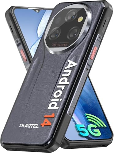 OUKITEL WP39 5G Smartphone robusto, 24GB 256GB, 11000mAh, 6.6'' FHD, Android 14, Cámaras 64MP 32MP 8MP, Dual SIM/NFC/GPS/IP69K/IP68