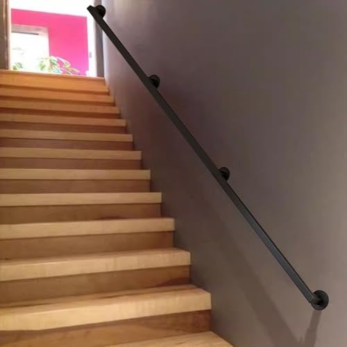 Handrail Support Kit for Stairs Wall Mounted Staircase Railing with Grab Bars Steps Baluster and Balustrade Available in Various Lengths (1m 4.2m) Ideal for Banister Rail Support Easy to Ins
