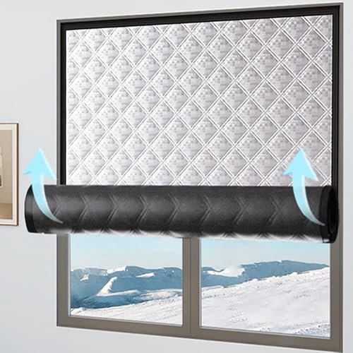 160 x 190 cm (l x H) - Isolation de fenêtre pour l'hiver, pour garder la chaleur, bouclier d'isolation thermique, isolation de fenêtre de camping-car