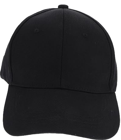 Universelle Baseballkappe für Herren, Leichte Schutzfunktion, Schwarz