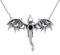 ONEFINITY Drache Kette 925 Sterling Silber Mondphase Drache Anhänger Kette Drachen Schmuck Geschenke für Frauen