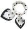 Holibanna Atmungsaktive Bedruckte Polka Dot Seidenschal Damen Quadratischer Halstuch Mit Schwarzbeigem Rand Ideal Als Tasche Oder Kopfschmuck