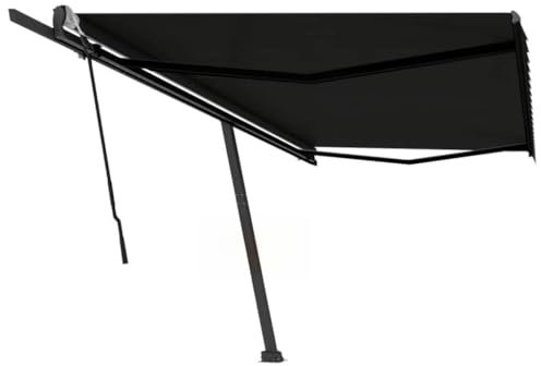 Store enrouleur manuel autoportant 500 x 350 cm Anthracite