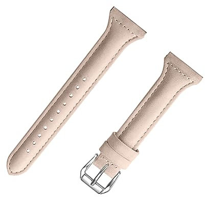 CHICAMPERA Bracelet De Montre Cuir Compatible Montre Active Bracelet De Rechange 20mm (couleur Abricot Mat)