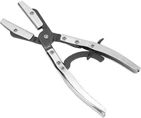 Tambuco a Cricchetto Pizzicare Pinze, Strumento di Morsetto Automobilistico in Acciaio di Grado Professionale, Pinze per Tubi Raffreddamento a Efficacia per Radiatore, Freno, Uso Universale, (10