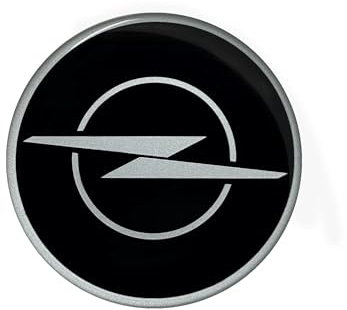 3D-Aufkleber kompatibel mit Opel, Lizenzprodukt (Schwarz, 58 mm)
