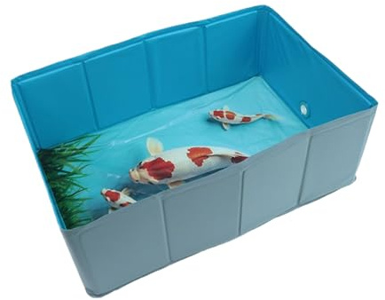 Piscina para Perros, bañera para Mascotas, Plegable de PVC para Cachorros y Perros pequeños, bañera de Aseo de de vadeo al Aire Libre, Suministros de Juego de Agua de Verano, Playa, Patio
