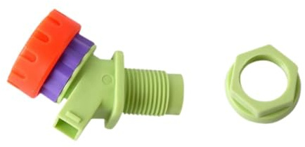 KESOTO Robinet à Eau pour Bidons et Réservoirs avec Poignée de Réglage et Bouchon Antipoussière Adapté Aux Utilisations Extérieures et Domestiques, Vert
