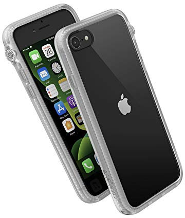 Catalyst Impact Case for iPhone SE 2022, compatible with iPhone 8/7, Wrist Strap Lanyard Included, Wireless Charging, Drop Protection, Rotating Mute Switch – Transparent