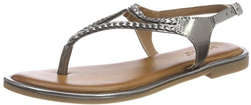 Inuovo Damen 8368 Riemchensandalen, Silber (Pewter)