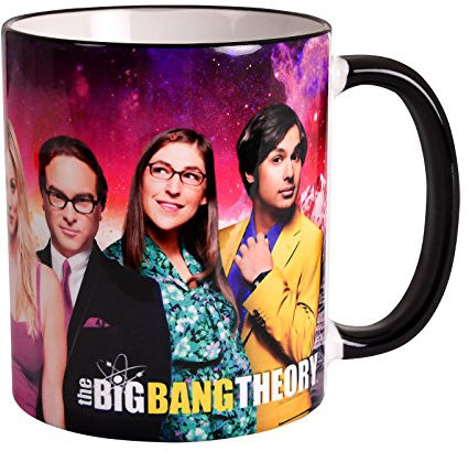 Elbenwald Big Bang Theory Tasse Charakter Collage Rundumdruck 320 ml Keramik