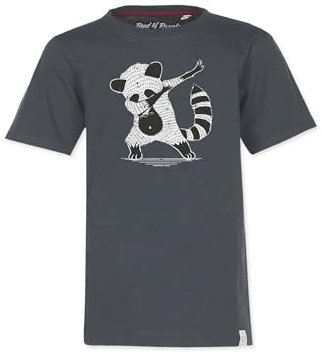 Band of Rascals Kinder Kurzarm T-Shirt Dab aus Bio-Baumwolle, Dark-Grey, Gr. 122/128