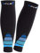 CFLEX Herren & Damen Sport Kompressions Stulpe (1 Paar) Wadenbandage - Schwarz-Blau L-XL