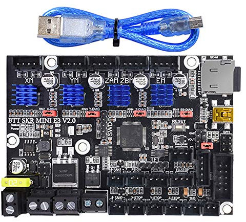 BIGTREETECH DIRECT BTT SKR Mini E3 V2.0 Scheda di controllo 32 Bit Integrato con TMC2209 UART VS TMC2208 per Ender 3 Pro/5 3D parti della stampante (SKR Mini E3 V2.0)