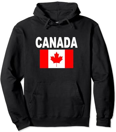Kanada Flagge Ahornblatt Canada Flaggen für Damen Herren Pullover Hoodie