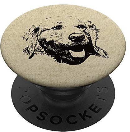 Golden Retriever PopSockets PopGrip: Ausziehbarer Sockel und Griff für Handys/Tablets mit Tauschbarem Top