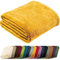 REDBEST Microfaserdecke Amarillo, Fleece-Wohndecke, Sofadecke gelb Größe 150x200 cm - kuscheliger Teddyfleece, extra weich warm, pflegeleicht, waschbar