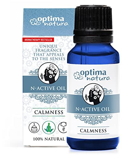 Entspannung, Nootropic Ätherische Öle Optima Natura N-Active, Duftöle 100% Naturrein Lavendelöl, Zitronenmelisse, Zitronengras für Diffuser, Aromatherapie, Massageöl, Schlaf
