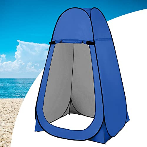 Duschzelt Toilettenzelt Umkleidezelt WC Zelt Camping Wasserfest Tragbar Outdoor Umkleidekabine Pop-Up 1 Person 120x120x190 cm